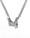 Silver INTERLOCK necklace