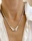 Silver INTERLOCK necklace