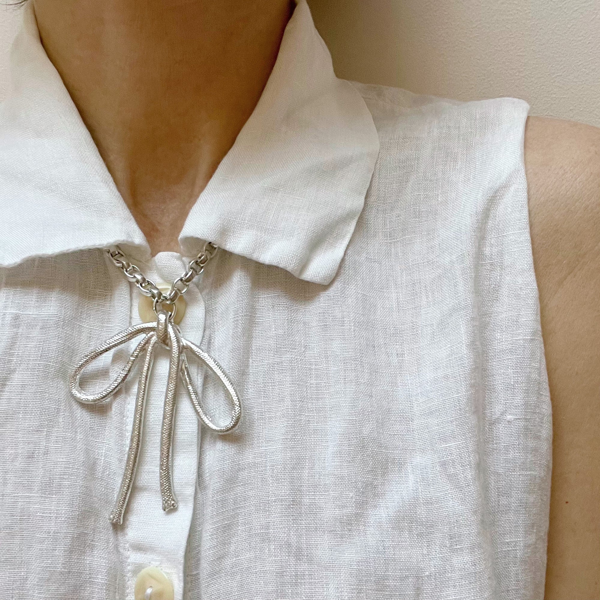 Silver BIG BOW