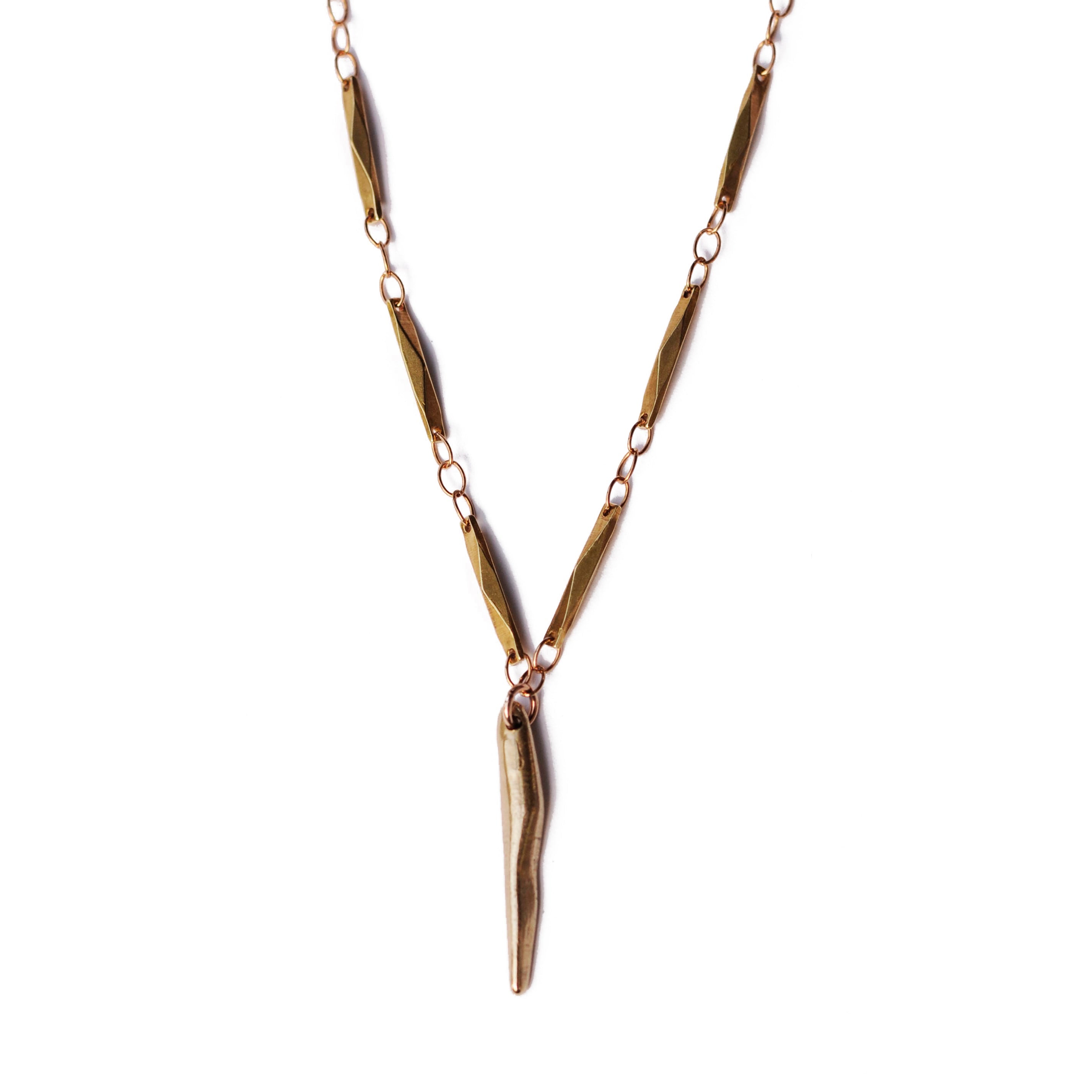 SALE - WATER SPEAR necklace